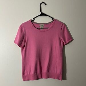 L.L. Bean Women's Pink Short Sleeve Top Size Small